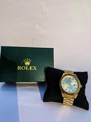 ROLEX MEN WATCH GOLDEN COLOR