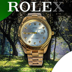 ROLEX MEN WATCH GOLDEN COLOR